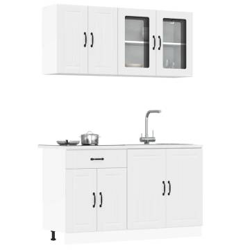 4 Piece Kitchen Cabinet Set Kalmar White - Stylish & Durable