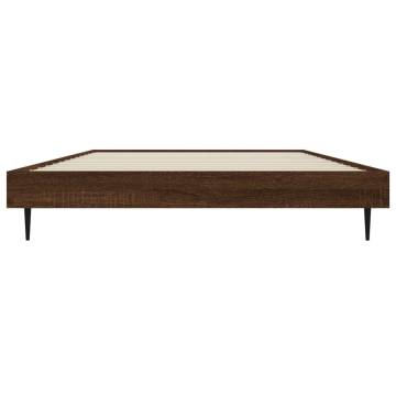 Bed Frame Brown Oak 90x190 cm - Durable & Stylish Design