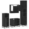 4 Piece Black Bathroom Furniture Set - Stylish & Durable