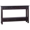  Console Table Light Black Coffee 120x30x75 cm Solid Mahogany Wood Colour black Quantity in Package 1 