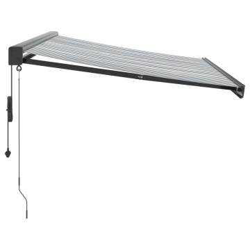 Retractable Awning Anthracite & White - 3x2.5m | HipoMarket