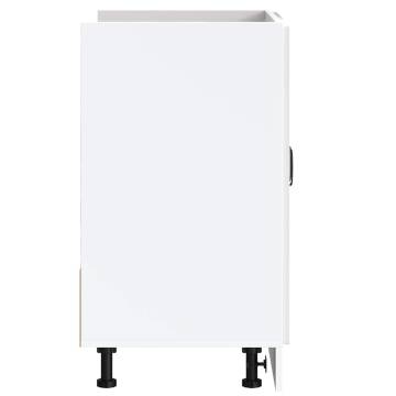 Sink Base Cabinet Kalmar High Gloss White - Stylish Storage Solution