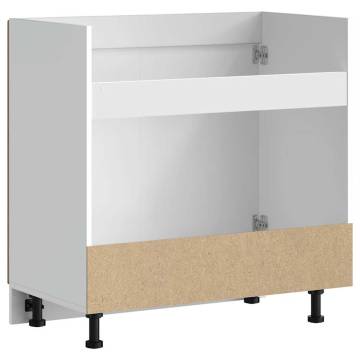 Sink Base Cabinet Kalmar High Gloss White - Stylish Storage Solution