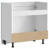 Sink Base Cabinet Kalmar High Gloss White - Stylish Storage Solution