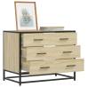  Drawer Cabinet Sonoma Oak 70x41x56 cm Engineered Wood Colour sonoma oak Quantity in Package 1 