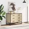 Drawer Cabinet Sonoma Oak 70x41x56 cm | Stylish Storage Solution