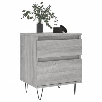 Grey Sonoma Bedside Cabinets - 2 Piece Set | HipoMarket