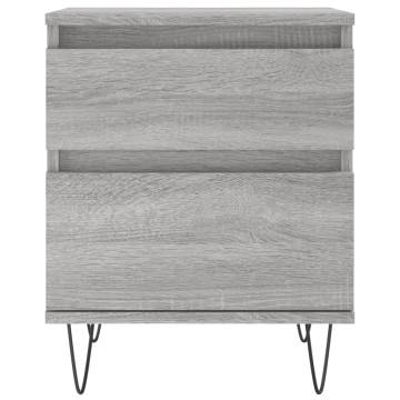 Grey Sonoma Bedside Cabinets - 2 Piece Set | HipoMarket