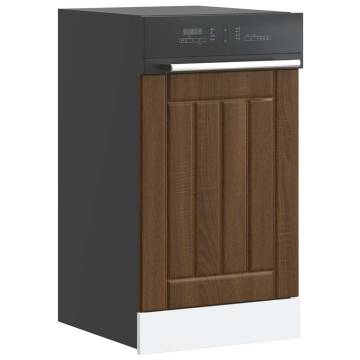 Lucca Brown Oak Dishwasher Panel - Durable & Stylish | HipoMarket