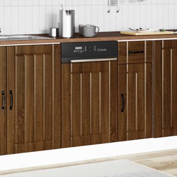 Lucca Brown Oak Dishwasher Panel - Durable & Stylish | HipoMarket