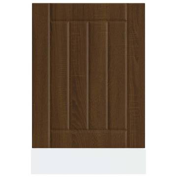 Lucca Brown Oak Dishwasher Panel - Durable & Stylish | HipoMarket