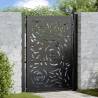  Garden Gate Black 105x130 cm Steel Flame Design Colour steel/black Size 105 x 130 cm Model flame design 