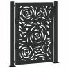 Elegant Garden Gate Black 105x130 cm - Durable Steel Design