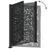 Elegant Garden Gate Black 105x130 cm - Durable Steel Design