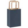 Blue Paper Bags 250 pcs with Handles - Eco-Friendly & Durable