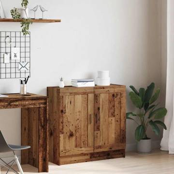 Book Cabinet in Old Wood - Stylish & Practical Storage Solution