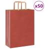  Paper Bags 50 pcs with Handles Red 26x12x35 cm Colour red Size 26 x 12 x 35 cm Quantity in Package 50 