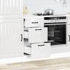 Kitchen Base Cabinet Lucca High Gloss White - HipoMarket