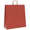 Red Paper Bags with Handles - 50 Pcs | HipoMarket