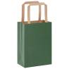 Eco-Friendly Green Paper Bags - 50 pcs with Handles