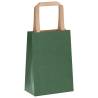 Eco-Friendly Green Paper Bags - 50 pcs with Handles