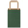 Eco-Friendly Green Paper Bags - 50 pcs with Handles