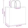 250 Pcs White Paper Bags with Handles - Eco-Friendly 26x17x25 cm