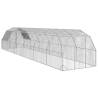 Chicken Run with Roof - Galvanised Steel 2.5x12x2.25m