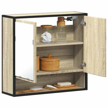 Bathroom Mirror Cabinet Sonoma Oak - 65x20x60 cm | HipoMarket