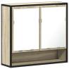 Bathroom Mirror Cabinet Sonoma Oak - 65x20x60 cm | HipoMarket