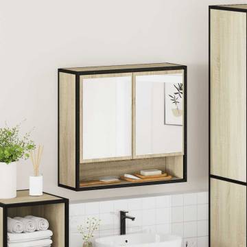 Bathroom Mirror Cabinet Sonoma Oak - 65x20x60 cm | HipoMarket