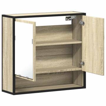 Bathroom Mirror Cabinet Sonoma Oak - 65x20x60 cm | HipoMarket