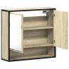 Bathroom Mirror Cabinet Sonoma Oak - 65x20x60 cm | HipoMarket