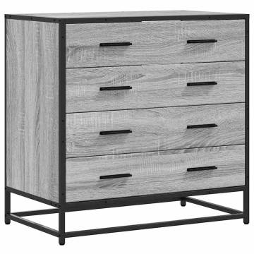 Elegant Grey Sonoma Drawer Cabinet - 70 x 41 x 70 cm