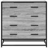 Elegant Grey Sonoma Drawer Cabinet - 70 x 41 x 70 cm