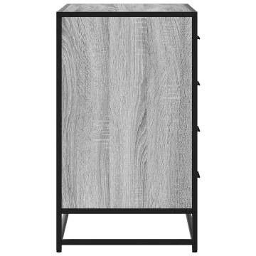 Elegant Grey Sonoma Drawer Cabinet - 70 x 41 x 70 cm