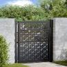  Garden Gate Black 105x105 cm Steel Cross Design Colour steel/black Size 105 x 106 cm Model cross design 