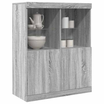 Sideboard Grey Sonoma 81x37x100 cm - Elegant & Durable Storage