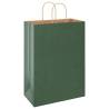 Green Paper Bags with Handles - 50 pcs | Eco-Friendly Packaging