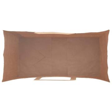 Eco-Friendly Green Paper Bags with Handles - 50 pcs | HipoMarket