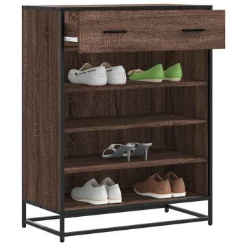 Shoe Cabinet Brown Oak - Durable Storage Solution | HipoMarket