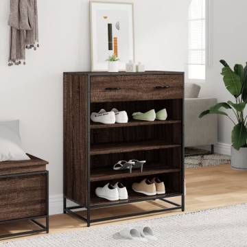 Shoe Cabinet Brown Oak - Durable Storage Solution | HipoMarket