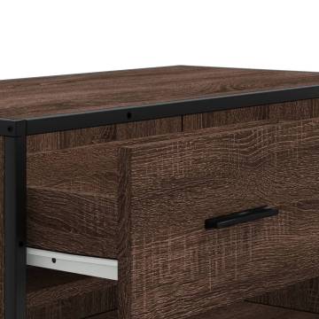 Shoe Cabinet Brown Oak - Durable Storage Solution | HipoMarket