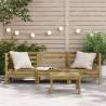 3-Seater Garden Sofa - Durable Impregnated Pine Wood