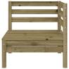 3-Seater Garden Sofa - Durable Impregnated Pine Wood