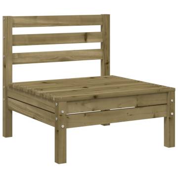 3-Seater Garden Sofa - Durable Impregnated Pine Wood