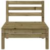 3-Seater Garden Sofa - Durable Impregnated Pine Wood