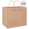  Paper Bags 50 pcs with Handles Brown 32x22x28 cm Colour brown Size 32 x 22 x 28 cm Quantity in Package 50 