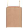 Brown Paper Bags with Handles - 50 Pcs | Sustainable Packaging