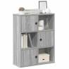  Bookcase Grey Sonoma 60x24x76.5 cm Engineered Wood Colour grey sonoma Quantity in Package 1 Height 76.5 cm Width 60 cm 